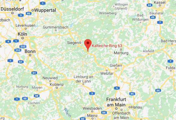 Google Maps Routenplaner: Kalteiche-Ring 63, 35708 Haiger - Bernd Gail GmbH Werkzeugmaschinen